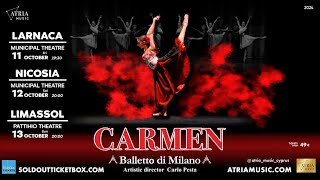 The legendary ballet CARMEN performed by Balletto di Milano for the first time in Cyprus in October [upl. by Fletcher]