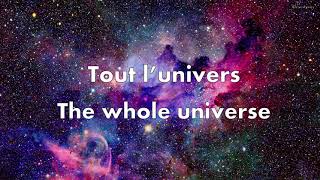 Tout lUnivers  Gjons Tears Lyrics with English Translations  Eurovision Switzerland 2021 [upl. by Assiralc]