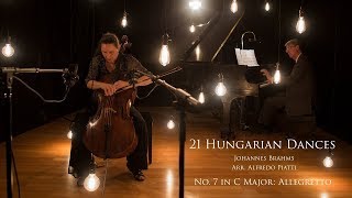 BRAHMS 21 Hungarian Dances Arr Piatti No 7 in C Nancy GreenR Larry Todd [upl. by Aicenod98]