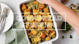 Cornbread Stuffing  Love amp Lemons [upl. by Mossolb823]