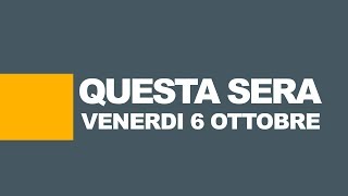 Stasera in tv programmi e film in prima serata  6 ottobre 2017 [upl. by Milda]