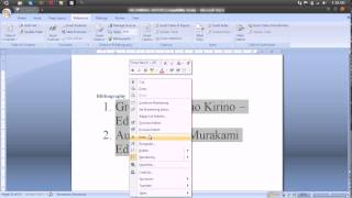 Tutoriale Video Microsoft Office  Adaugare bibliografie si citat [upl. by Assirralc]