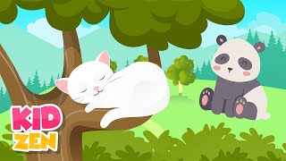 Relaxing Music For Children  Be Calm and Focused cute animals  3 Hours Extended Mix [upl. by Phedra]