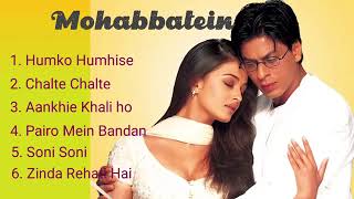 Mohabbatein Movie All Songs  Shah Rukh Khan  Aishwarya Rai  viralvideo love lovesong [upl. by Airretal]