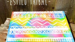 Como pintar cajas de madera  Estilo Tribal  How to paint wooden boxes [upl. by Ybok]