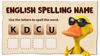 Spelling game  word game  English word game  Spelling learning  English learning  Game [upl. by Latsirc]