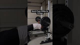 Barbell Bench Press 235lbs for 10 Reps [upl. by Fe]