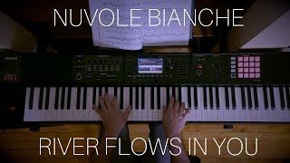 Nuvole Bianche  River Flows in You  Piano Mashup [upl. by Lyon]