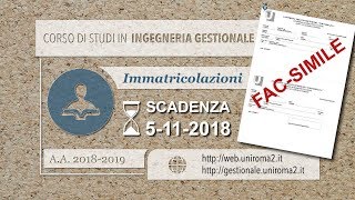 Come immatricolarsi al Corso di Laurea in Ingegneria Gestionale [upl. by Dimitri]