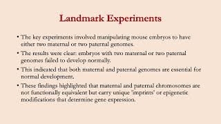 Genomic Imprinting The Epigenetic Revolution [upl. by Earazed]