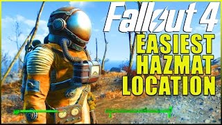 Fallout 4 How To Get A Hazmat Suit Easily [upl. by Einalem]