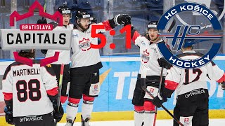 ICLINIC BRATISLAVA CAPITALS VS HC KOŠICE PRÍPRAVNÝ ZÁPAS 2021 [upl. by Levram]