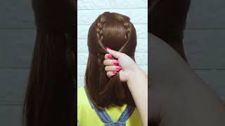 Hair Style Girls Simple Easy Hair amp Long Hair🔥❤️ shorts hairstyle shortsvideo fashion [upl. by Juna432]