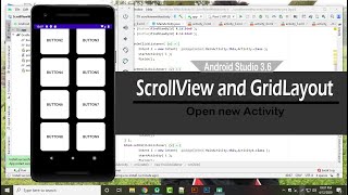 ScrollView and GridLayout open new activity  Android Studio 36 [upl. by Finer190]