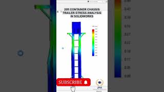 20ft CONTAINER CHASSIS TRAILER STRESS ANALYSIS IN SOLIDWORKS httpsyoutube8MnJ3iZFFO4 shorts [upl. by Anwaf896]