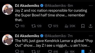 DJ Akademiks LOSES his MIND after Kendrick Lamar gets to perform Super Bowl 😯😣😮😯 [upl. by Worden342]