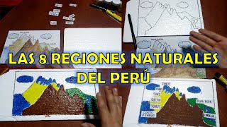 PROYECTO LAS 8 REGIONES NATURALES  MAQUETA EN TECNOPOR Y TÉMPERAS  PROF EDINSON LLAMPASI [upl. by Aerdnek]