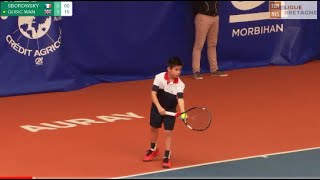 SBOROWSKY FRA vs GUSIC GBR  Open Super 12 Auray Tennis  Boys Final [upl. by Olathe]