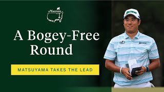 Hideki Matsuyama Takes The Lead On Moving Day  The Masters [upl. by Maharva]