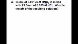 AP Chem Calculating pH with Strong and Weak Acids and Bases 13 [upl. by Lemay]