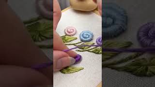 Embroidery channel flowerstitch flowerembroidery flowers stitching easystiching diyembroidery [upl. by Arza]