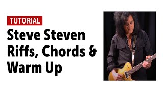 Steve Stevens  Riffs Chords amp Warm Up [upl. by Ube]