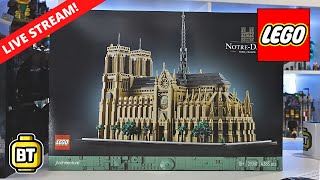 LEGO Architecture Notre Dame set build LIVE 21061 [upl. by Ellehsim]