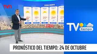 Pronóstico del tiempo Jueves 24 de octubre 2024  TV Tiempo [upl. by Grim523]