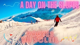 Snowboarding in SWITZERLAND🇨🇭  Champéry PORTES DU SOLEIL 4K [upl. by Ecirtel]