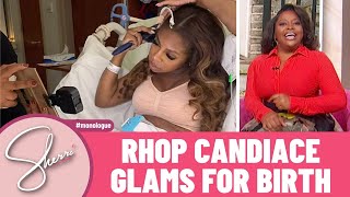 RHOP Candiace Gives Birth In Style  Sherri Shepherd [upl. by Ranee]