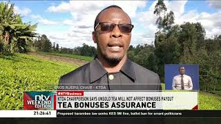 KTDA national chairperson reavels that the unsold tea in Mombasa will not affect bonus payout [upl. by Jarl759]