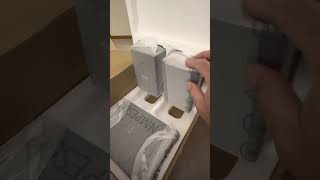 Samsung wireless rear speaker kit SWA9100S unboxing [upl. by Etteinotna]