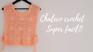 Pechera chaleco crochet super facil [upl. by Concordia289]