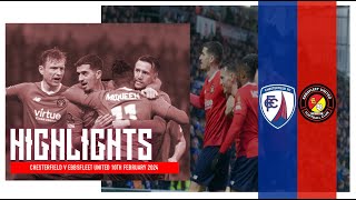 HIGHLIGHTS  Chesterfield Vs Ebbsfleet United [upl. by Sedinoel]