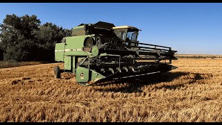 John Deere 8820 Turbo Combine Footage [upl. by Yedarb791]