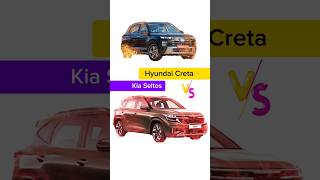 🚘 Kia Seltos Vs Hyundai Creta kiaseltos creta hyundai kia carreview carcomparison trending [upl. by Staten]