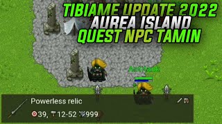 TIBIAME UPDATE 2022 FIRST QUEST NPC TAMIN AUREA [upl. by Noram]