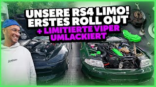 JP Performance  UNSERE RS4 Limo Das erste Roll out  Limitierte Viper umlackiert [upl. by Thirzia969]