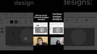 Official Artist Channel badge design vs Verified badge design [upl. by Freda]