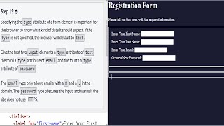 Responsive Web Design  Learn HTML Forms by Building a Registration Form Step 19 [upl. by Saticilef729]