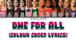 One For All By ZOMBIES 2 Colour Coded Lyrics [upl. by Valenta]