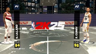 NBA 2K25  Damian Lillard Vs Steph Curry I NBA BLACKTOP I FULL Gameplay PS5 [upl. by Sidwell691]