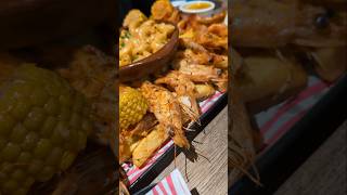 SHRIMPLY THE BEST 🦐 asmr food delicious yummy seafood lobster london platter eating feast [upl. by Blessington]