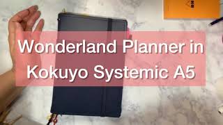 Wonderland Planner in Kokuyo Systemic A5 [upl. by Atal]