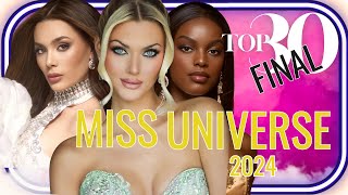 NEW RELEASE Miss Universe 2024 Top 30 Final Leaderboard [upl. by Raynata]