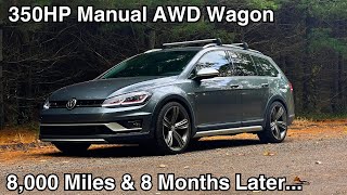 IS38 VW Golf Alltrack Review  8 Months amp 8000 Miles Later  POV Drive [upl. by Ailimac]