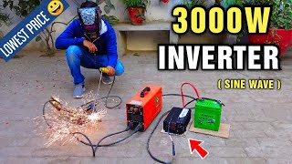 3000 Watt Pure Sine Wave Inverter hook up to Car battery  12v DC to 220v AC Converter CNSWIPOWER [upl. by Arawaj]