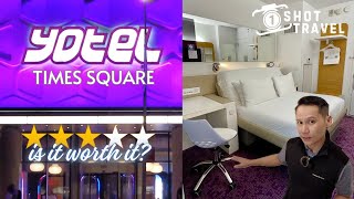 I stayed YOTEL TIMES SQUARE NYC What You Need to Know 🗽🛌 [upl. by Ydurt]