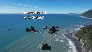 Stunning View of Punakaiki Beach New Zealand [upl. by Anivid436]