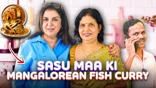 Sasu Maa Cooks Mangalorean Fish Curry For Me First Time In 20 Years  FarahKhanK [upl. by Nosylla]